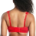 thumbnail image 4 of Dalis Wire-Free Full Bust Bralette, Racing Red, 38DDD, 4 of 5