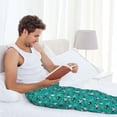 thumbnail image 4 of Cauagu Ducks A Mens Pajama Pants Sleep & Lounge Pants,PJ Bottoms with Pockets-Medium, 4 of 7