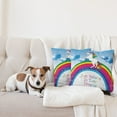 thumbnail image 4 of Ambesonne Fantasy Throw Pillow Cover 2 Pack, Unicorn Rainbow Fantasy, 24", Multicolor, 4 of 7