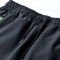 thumbnail image 6 of Ndbuld Mens Sports Pants Casual Sport Pocket D Zipper Solid Color Elastic Waist Cargo Pants Gray,L, 6 of 9