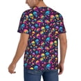 thumbnail image 2 of KLL rainbow color mushroom Skull for Men's Baseball Shirts,Short Sleeve Casual Shirts Button Down Shirt for Men Beach Summer Wedding Shirt-Medium, 2 of 7