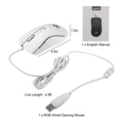 TSV Gaming Mouse Wired, USB Computer Mouse with 4 Adjustable DPI, RGB Backlit LED, Side Buttons, Ergonomic Optical Mice for PC, Laptop, Windows, Mac, Vista, Linux, Gamer