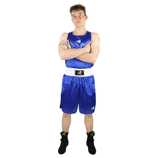 Uniforme Varonil Para Boxeo Olímpico Extra Grande Fire Sports Conjunto deportivo/Azul