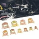 thumbnail image 1 of Abrazadera de manguera de 100 piezas, kit surtido de abrazaderas, revestimiento de zinc de Color ace ánica automotriz,10 tama?os Abrazadera de manguera Spptty Herrajes de fijación, 1 of 7