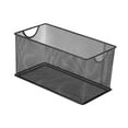 thumbnail image 2 of Siruishop CD Storage Box Multifunction Mesh Open Storage Bin for Laundry Black, 2 of 8
