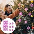 thumbnail image 3 of SuoKom Christmas Balls, 36Pcs 1.2 Inch Pink Christmas Balls Hanging Ornaments Shatterproof Delicate Baubles Set, for Home Holiday Party Xmas Tree Decoration Gifts, 3 of 8