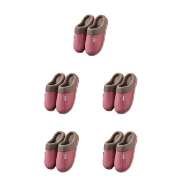 Qarigey 1 par de zapatos para el hogar, zapatos de algodón, zapatillas de invierno, calentador de pies, diseño grueso, suministros para el Type2 NO2