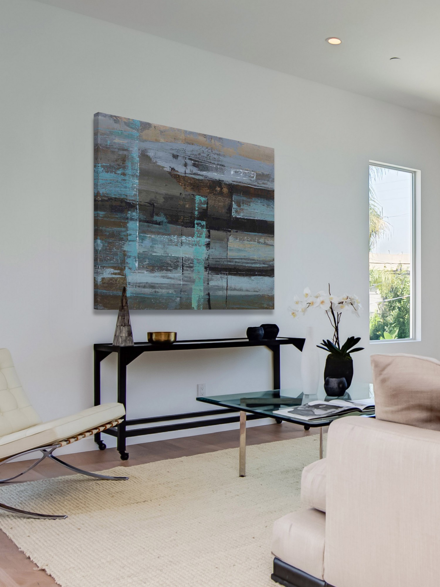 Marmont Hill "Urban Construct" Painting Print on Wrapped Canvas
