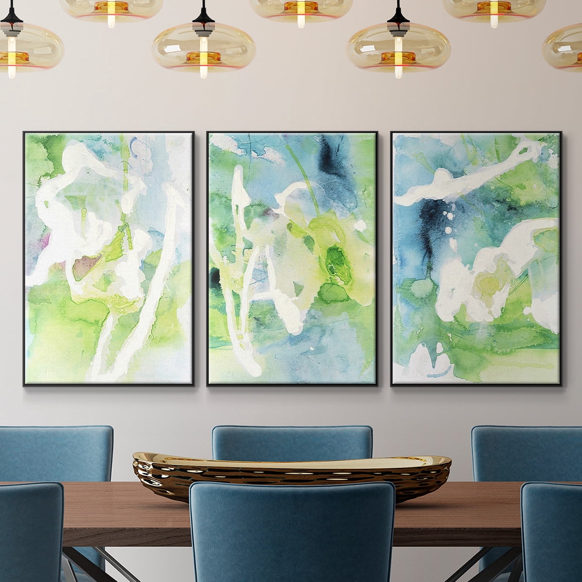 Rising Above I - Framed Premium Gallery Wrapped Canvas L Frame 3 Piece Set - Ready to Hang
