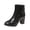 Black, variant on Dasayo Women's Boots Black Dress Ankle Pointed Toe Faux Leather Block Heel Comfortable Boots Women's Shoes 36