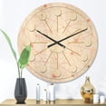 thumbnail image 2 of Designart 'Geometrical Retro Grid V' Mid-Century Modern Wood Wall Clock, 2 of 5