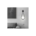 thumbnail image 1 of Base de aplique de pared LED interior negro, aplique de pared redondo retro industrial moderno, aplique de pared de esquina ajustable, pantalla de bola de vidrio E27, aplique de pared de metal,, 1 of 5