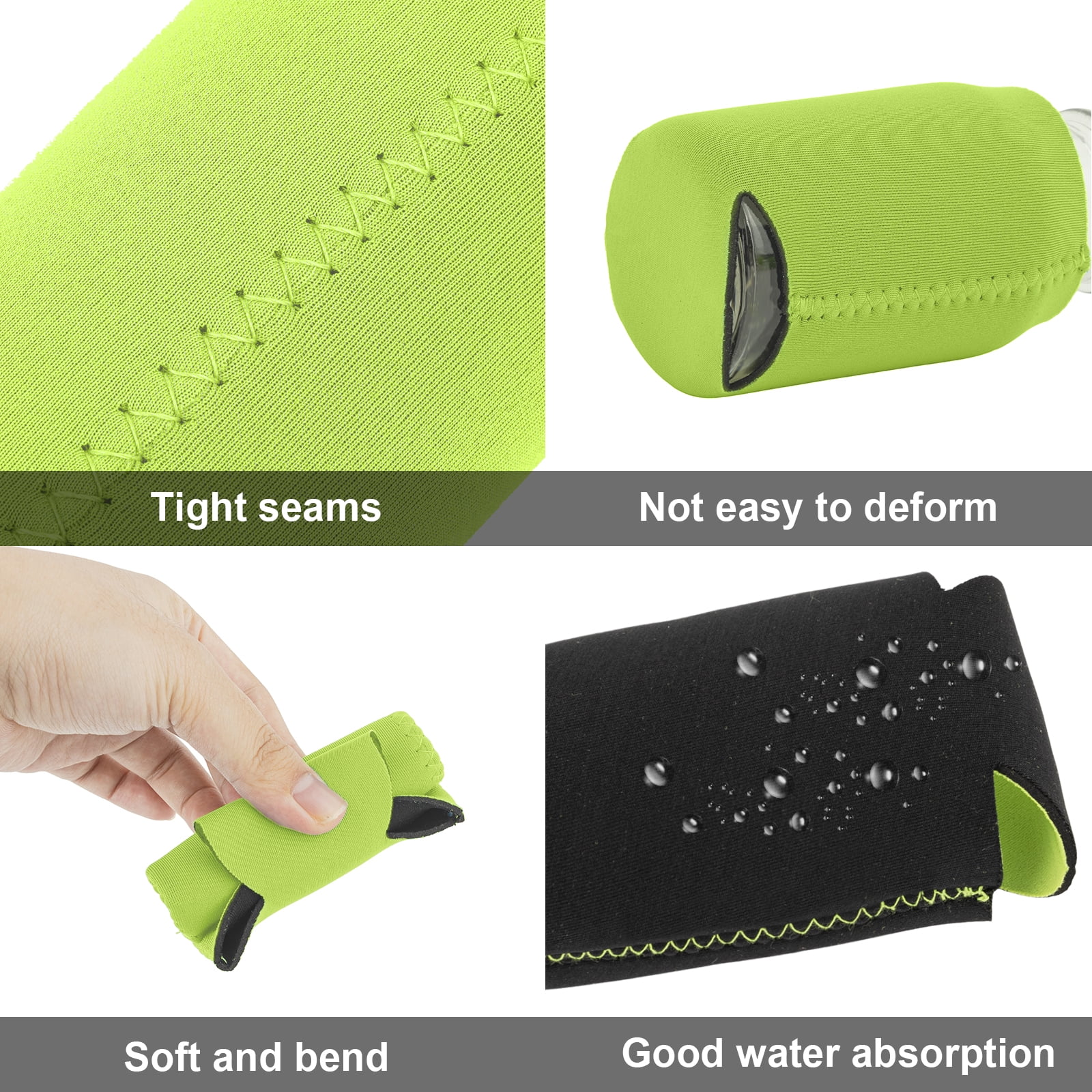 Aspire 25 Pcs Neoprene Blank Can Cooler Sleeves, 12-16oz Sublimation Soft Reusable Regular Beverage Can Sleeves - Black