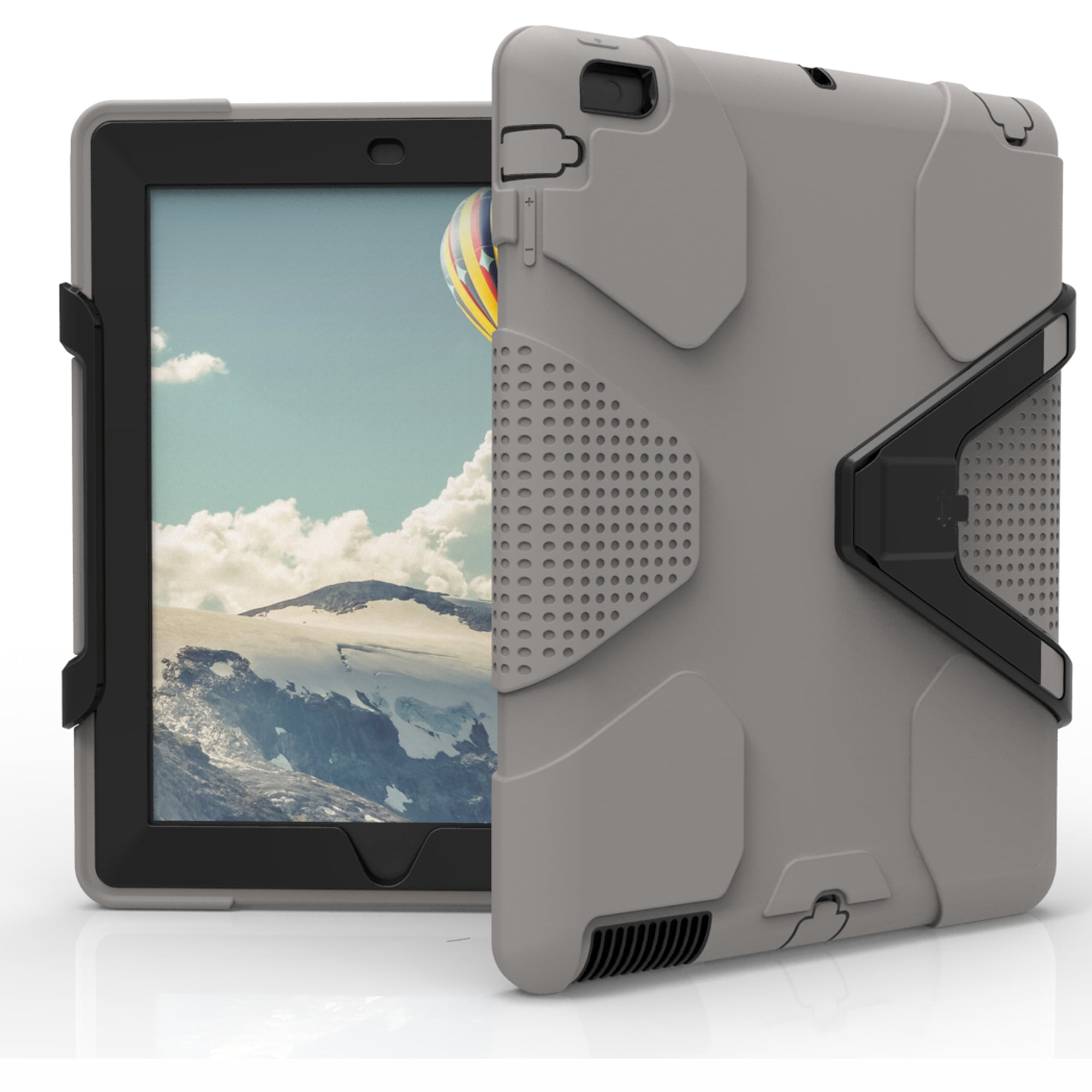 iPad 4 Case, iPad 3 Case, iPad 2 Case, Dteck Shockproof Hybrid Heavy Duty Rugged Silicone Hard