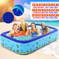 thumbnail image 4 of 110/130/150/180/210cm Inflatable Swimming Pool ,Family Swimming Pool ,Outdoor Garden Summer Inflatable Children's Paddling Pool, 4 of 12