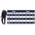 thumbnail image 7 of OYYN Women White 2 Piece Tracksuit Long Sleeve Pullover Jogger Pants Casual Activewear Set, 7 of 7