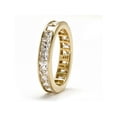 thumbnail image 4 of 5.29 TCW Princess-Cut Cubic Zirconia Eternity Channel Band in Solid 10k Yellow Gold, 4 of 4