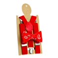 thumbnail image 2 of MERIGLARE Bretelles pour Enfants Nœud Ajustable pour Pantalons Tenue Formelle Fête Rouge, 2 of 9