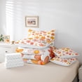 thumbnail image 6 of Homewish Watercolor Floral 7-Piece Twin Bedding Sets,Cute Daisy Flower Bedding Comforter Set,White Orange Sheet Sets For Girls Teens,Luxury Bedroom Decor Reversible, 6 of 8