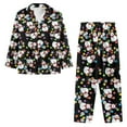 thumbnail image 6 of FOR U DESIGNS Christmas Snowman 2 Pack Women's Pajama Set Soft Long Sleeve Sleepwear Loungewear Pjs Sets Pants for Women Size 3XL Xmas Nightwear Long V-neck Tops, 6 of 7