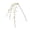 A003- C, variant on Crystal Christmas Tree Picks with Clear Acrylic Beads and Gold Wire Hobby, 1 Piece, Gold and Transparent, for Holiday Floral Arrangements, Decoration
