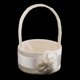 thumbnail image 1 of Elegante de Flor de Satinado de de Champán Romántico Accesorio de Novias Macarena Cesta de niña de las flores, 1 of 8