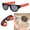 Orange, variant on Cycling Sunglasses for Men Women Goggles Creative Glasses Sunglasses Wristband Polarized Cycling Sunglasses Foldable Glasses Green