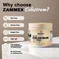 thumbnail image 3 of Zammex Bovine Colostrum Powder, Grass-Fed High IgG Colostrum Supplement Support Gut Health & Immune, Unflavored 30 Servings, 3 of 8