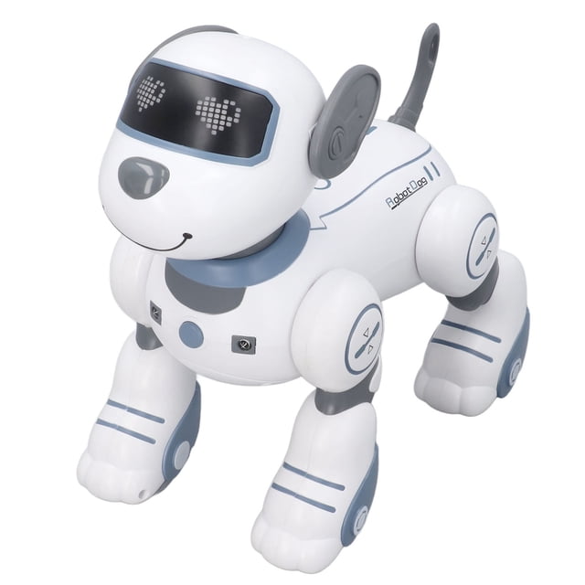 Perro Robot con Control remoto, Robot acrobático interactivo sensible al tacto programable, recargable, con luz de sonido para niños