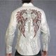 thumbnail image 1 of 2024 Venta caliente de moda de solapa de manga larga superior nuevos lunares a cuadros primavera y verano material suave gráfico de alta definición 6xl, 1 of 6