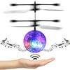Mini Flying RC Ball, SZJJX Crystal Hand Suspension Helicopter Aircraft Infrared Sensing Induction Disco Lighting Bird Toy Colorful LED Flashing