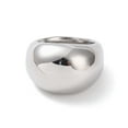 thumbnail image 2 of Non-Tarnish 304 Stainless Steel Chunky Dome Finger Ring for Men Women Stainless Steel Color US Size 6~9(16.5~18.9mm), 2 of 3