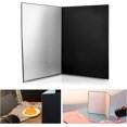 thumbnail image 1 of Reflector fotográfico plegable 3 en 1 (negro/blanco/plata) Reflector de luz A3 Tablero reflectante plegable Reflector plegable de cartón para joyas, cosméticos, alimentos, 1 of 5