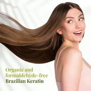 Expert Hair Bio Protein Organic Brazilian Keratin Treatment - Formaldehyde-Free Hair Straightening, Keratina Brasileña, 100ml/3.38oz