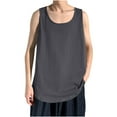 thumbnail image 2 of FNFYFH Men's Regular-Fit Tank Tops Moisture Wicking Muscle Athletic Gym Cotton Undershirt Sleeveless Shirts, 2 of 6