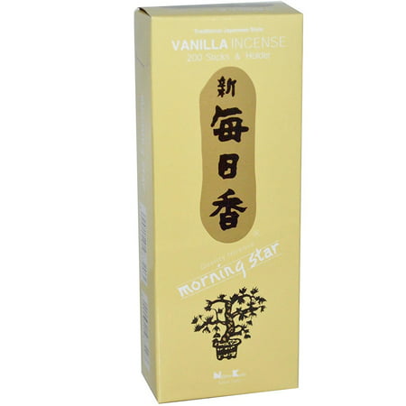 Nippon Kodo - - Vanilla 200 Sticks and Holder, Morning star has been one of Nippon Kodo's best-selling products over the past 40 years By Morning