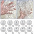 thumbnail image 4 of Empty Stress Ball Balloons, 5cm Clear Elastic Rubber Skins for Homemade Squeeze Balls, Fillable Sensory Craft Kit for Adults, Slow Rising DIY Stress Relief Activity(RL 10 PCS), 4 of 5