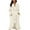 White, variant on Fluffy Robe, Hugcore Women's Hooded Fleece Towelling Dressing Gown Women's Bathrobe Lightweight Sauna Gown House Coat Long Bathrobe Plush Long Robes for Women Black L