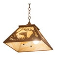 thumbnail image 6 of Meyda Tiffany 159801 Leaping Trout 2 Light 22" Wide Pendant - Earth, 6 of 7