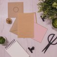 thumbnail image 4 of ELAYARD 100Pcs Brown Handmade Greeting Cards Blank Paper for Drawing Handwritten Messages, 4 of 8