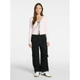 thumbnail image 2 of Madden NYC Women's Denim Cargo Joggers, 28" Inseam, Sizes XXS-XXL, 2 of 5