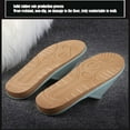 thumbnail image 5 of Men's and Women's Genuine Leather Open Toe Slippers Summer Sandals,Open Toes Indoor Slippers Leather Sandals Casual House Shoes Bedroom Slippers Office Slippers Gift for Mens Womens, 5 of 7