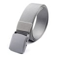 thumbnail image 2 of Men's Nylon Belt - Adjustable with Quick Release Plastic Buckle (Gray), 2 of 4