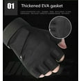 thumbnail image 3 of Fingerless Gloves Breathable Lightweight Outdoor Sports Half Finger Gloves Motorcycle Driving Gloves Ring Gloves, 3 of 9