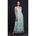thumbnail image 2 of Bimba Robe Soleil de Plage pour Femmes à Corsage Smocké, Imprimé d'Oiseaux Blossom & Goldfinch - Xxx-Grand, 2 of 7