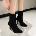 thumbnail image 1 of Botas cálidas de gamuza con tacones altos para mujer Gao Jinjia LED, 1 of 2