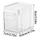 thumbnail image 3 of Contenedor de almacenamiento sellado de grado alimenticio | Tarro de plástico transparente para cereales, productos secos, leche en polvo, granos de café, caramelos | Diseño apilable | Cuchara, 3 of 5