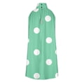 thumbnail image 4 of Sexlip Womens Polka Dot Mini Dress Cap Sleeve Design Soft Fabric Relaxed Silhouette for Casual Hangouts Green M, 4 of 4