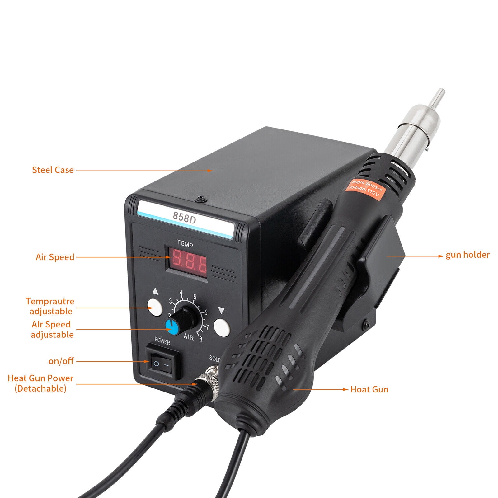 SMD Soldering Station Heat Gun Hot Air Rework Station For Electronics Repairing