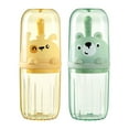 thumbnail image 6 of 3-in-1 Portable Travel Toothbrush Cup, Family Set Kids Cute Rinsing Cylinder with Storage for Toothpaste, BPA-Frees Mouthwash Holder for Home Trips, 7.68x2.83in, 6 of 6